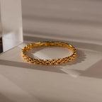 Strap Bracelet Silver 18K Gold Plated