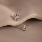 Diamond Studs Silver 18K Gold Plated