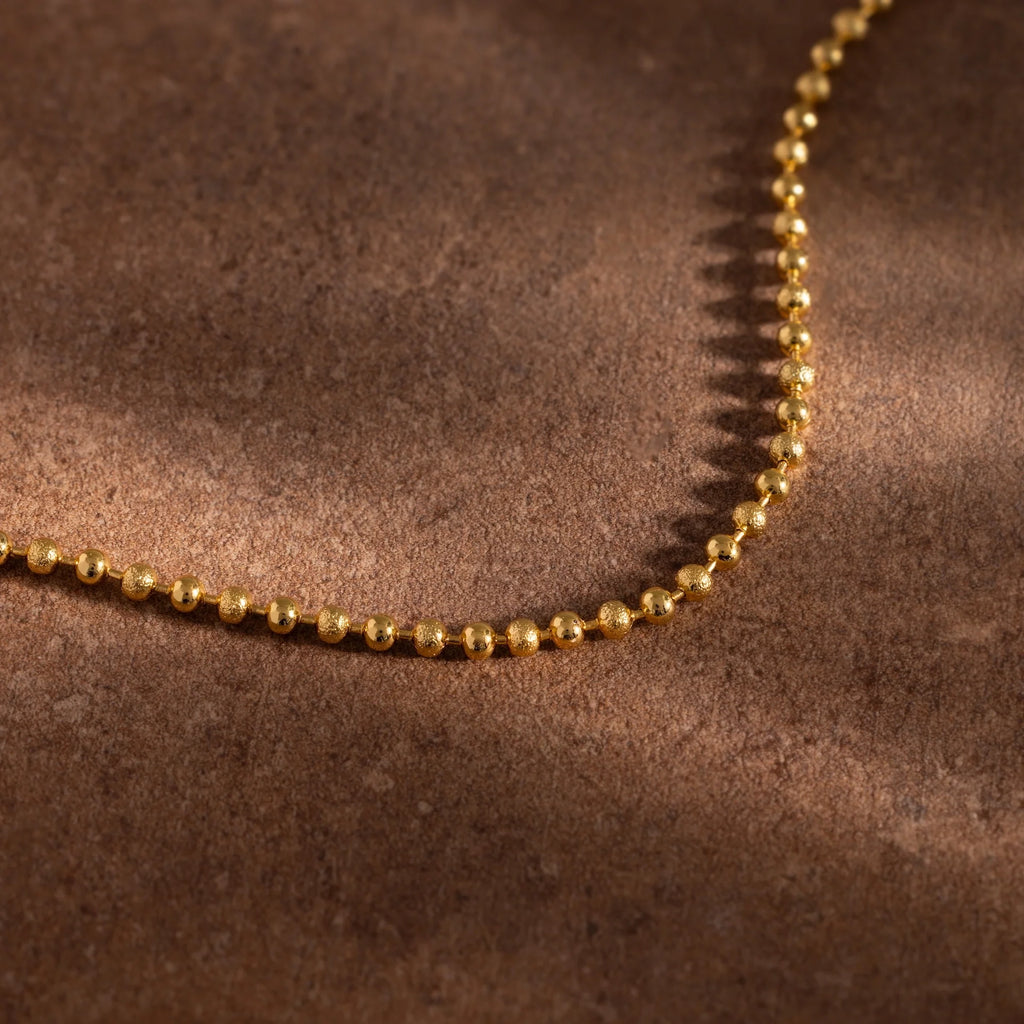 Dune Beaded Bracelet Silver 18K Gold Plated