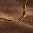 Dune Beaded Bracelet Silver 18K Gold Plated