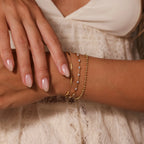 Sprinkle Diamond Tennis Bracelet Silver 18K Gold Plated