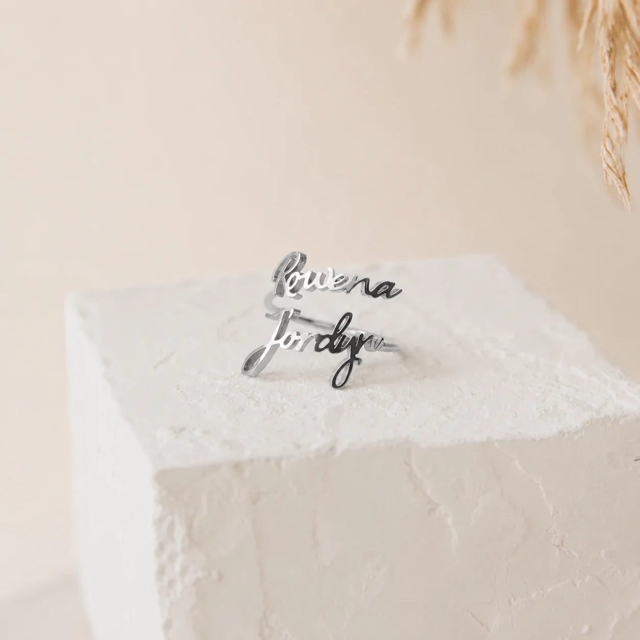 Grace Duo Name Ring