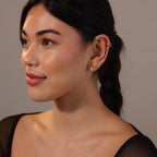 Rope Knot Studs Silver 18K Gold Plated