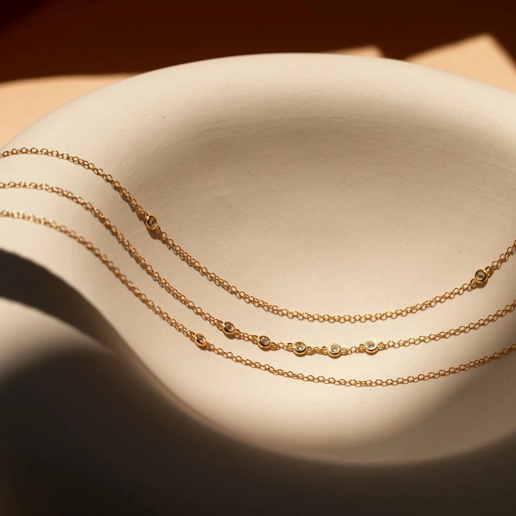 Beaded Belly Chains Silver 18K Gold Plated