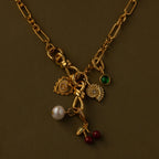 Knot Charm Clasp Silver 18K Gold Plated