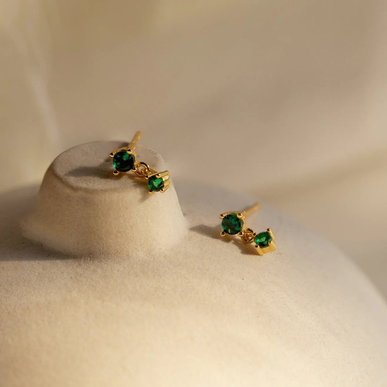Dainty Birthstone Drop Earrings