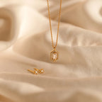 Daydreamer Diamond Necklace Silver 18K Gold Plated