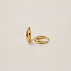 Paris Oval Hoops Silver 18K Gold Plated