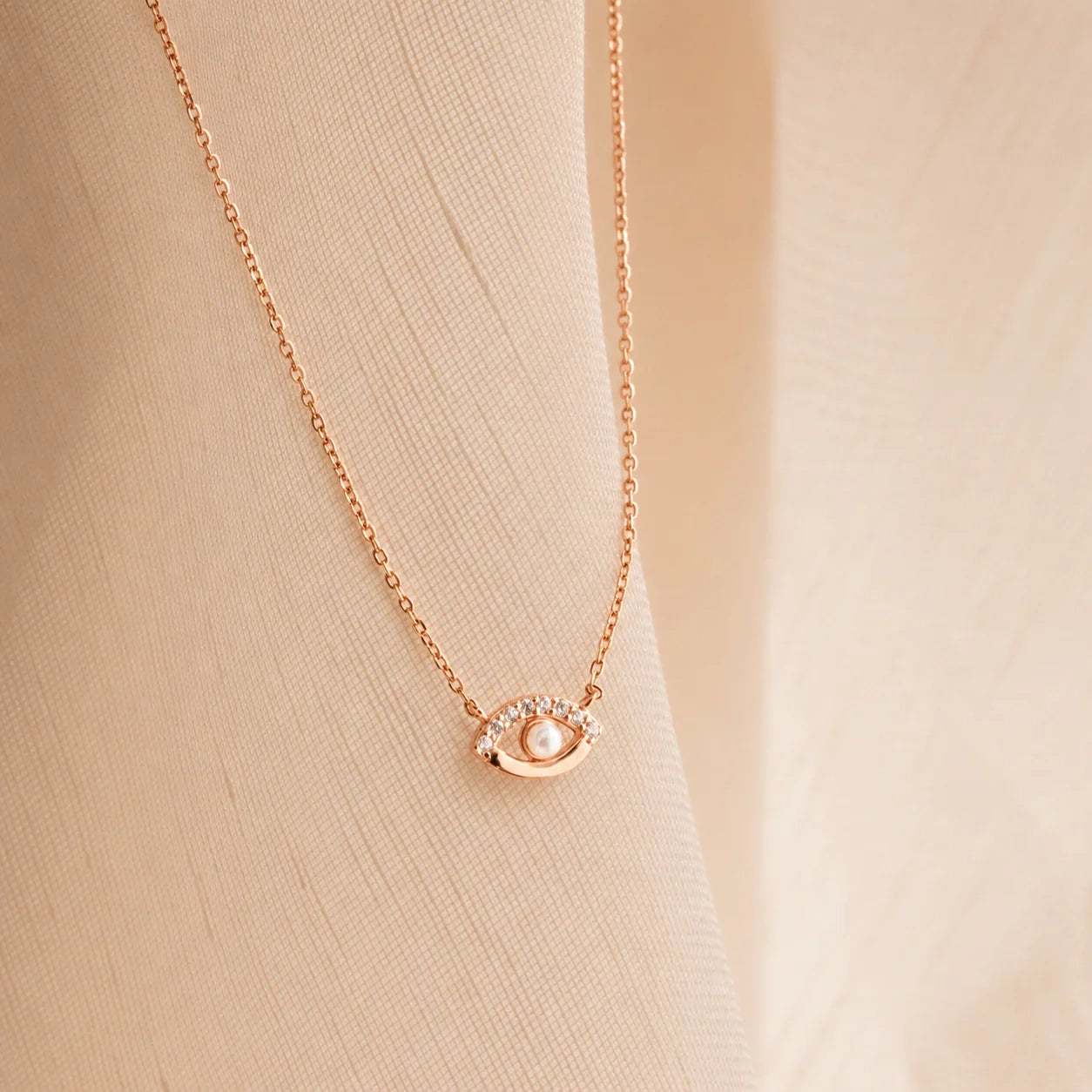 Guardian's Blessing: Evil Eye Diamond Necklace