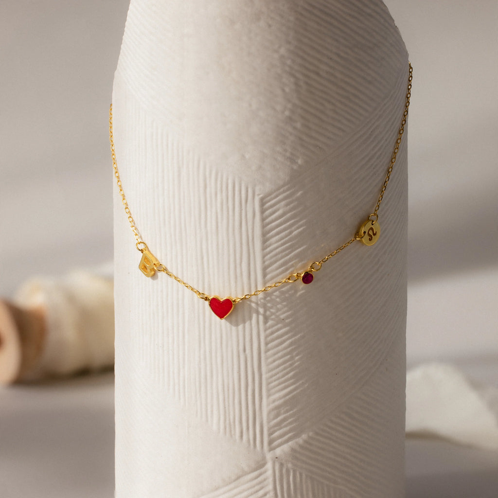 Dainty Space Charm Necklace Silver 18K Gold Plated