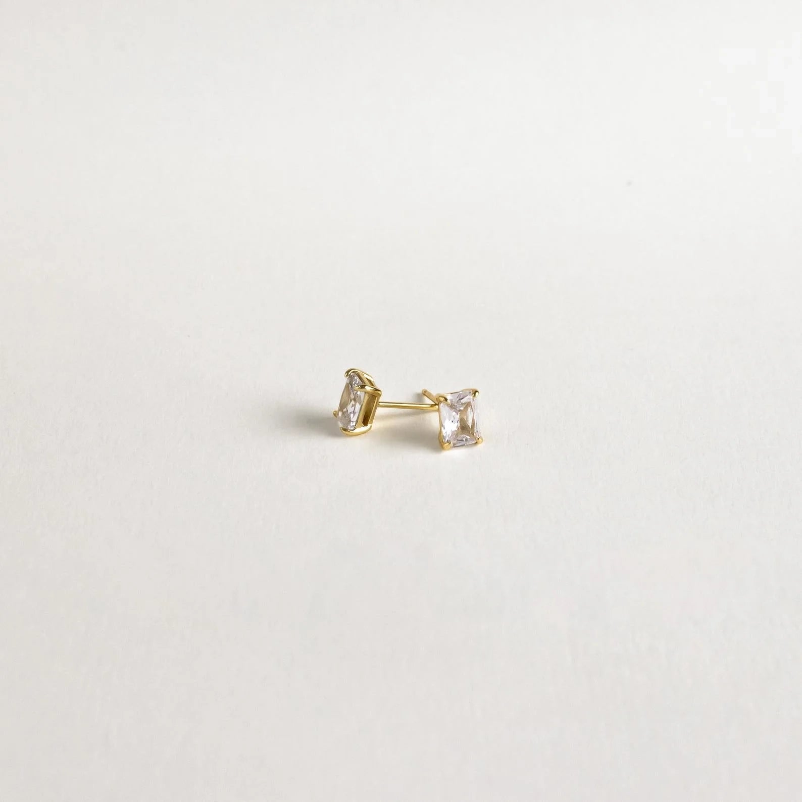 Emerald Diamond Studs