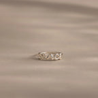 Bubble Name Ring Silver 18K Gold Plated
