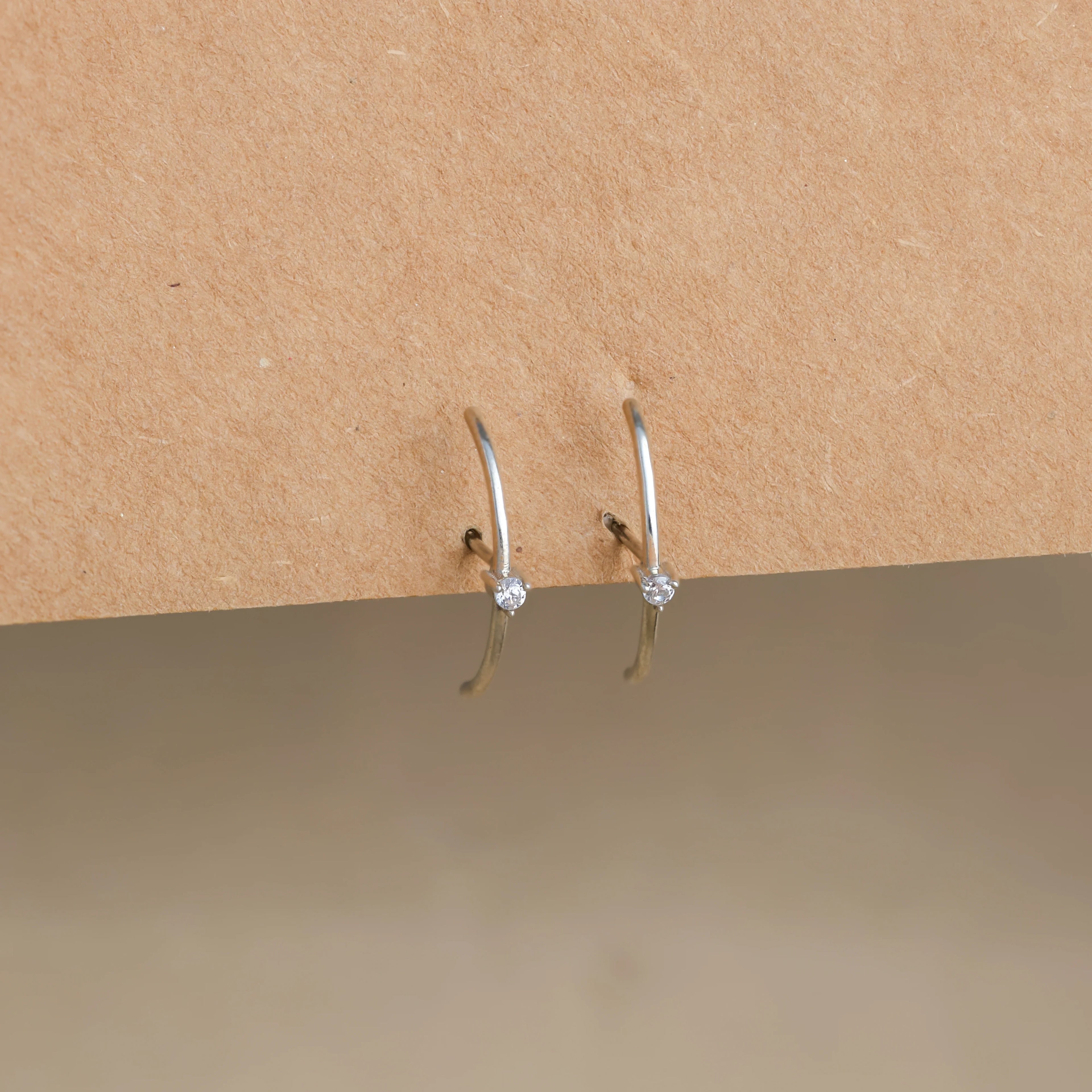 Arc Diamond Stud Earrings