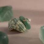 Jade Diamond Ring Silver 18K Gold Plated