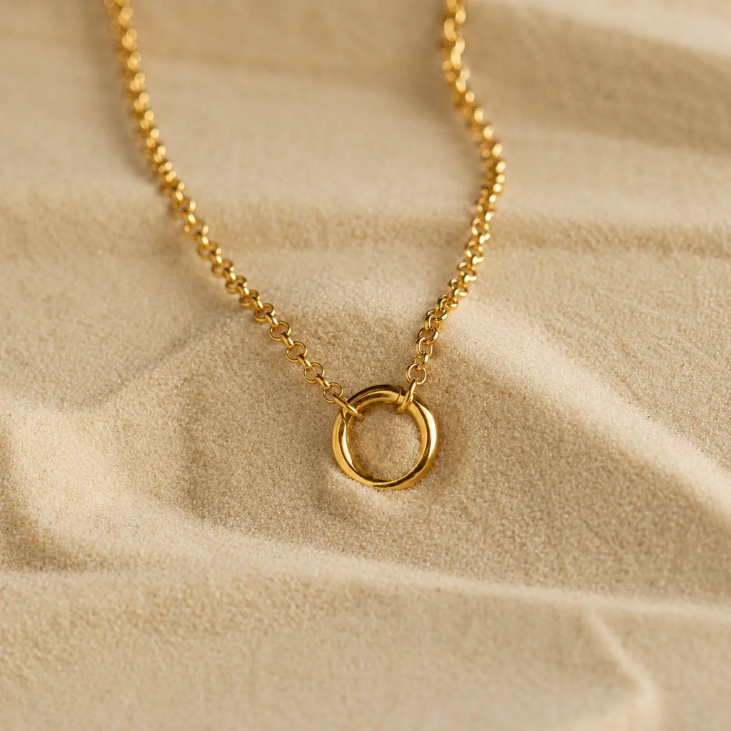 Versatile Minimalist Circle Necklace