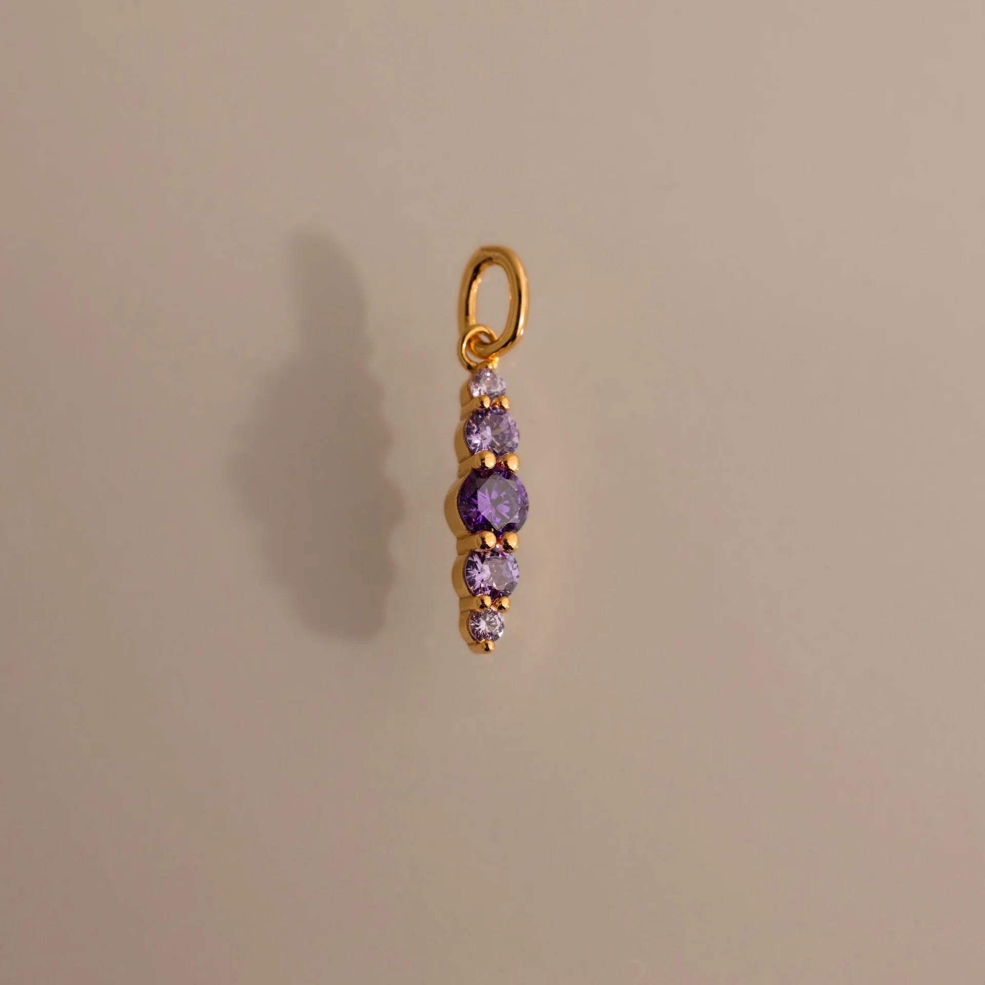 Ombre Lace Alexandrite Charm Silver 18K Gold Plated