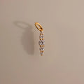 Diamond Ombre Lace Charm Silver 18K Gold Plated