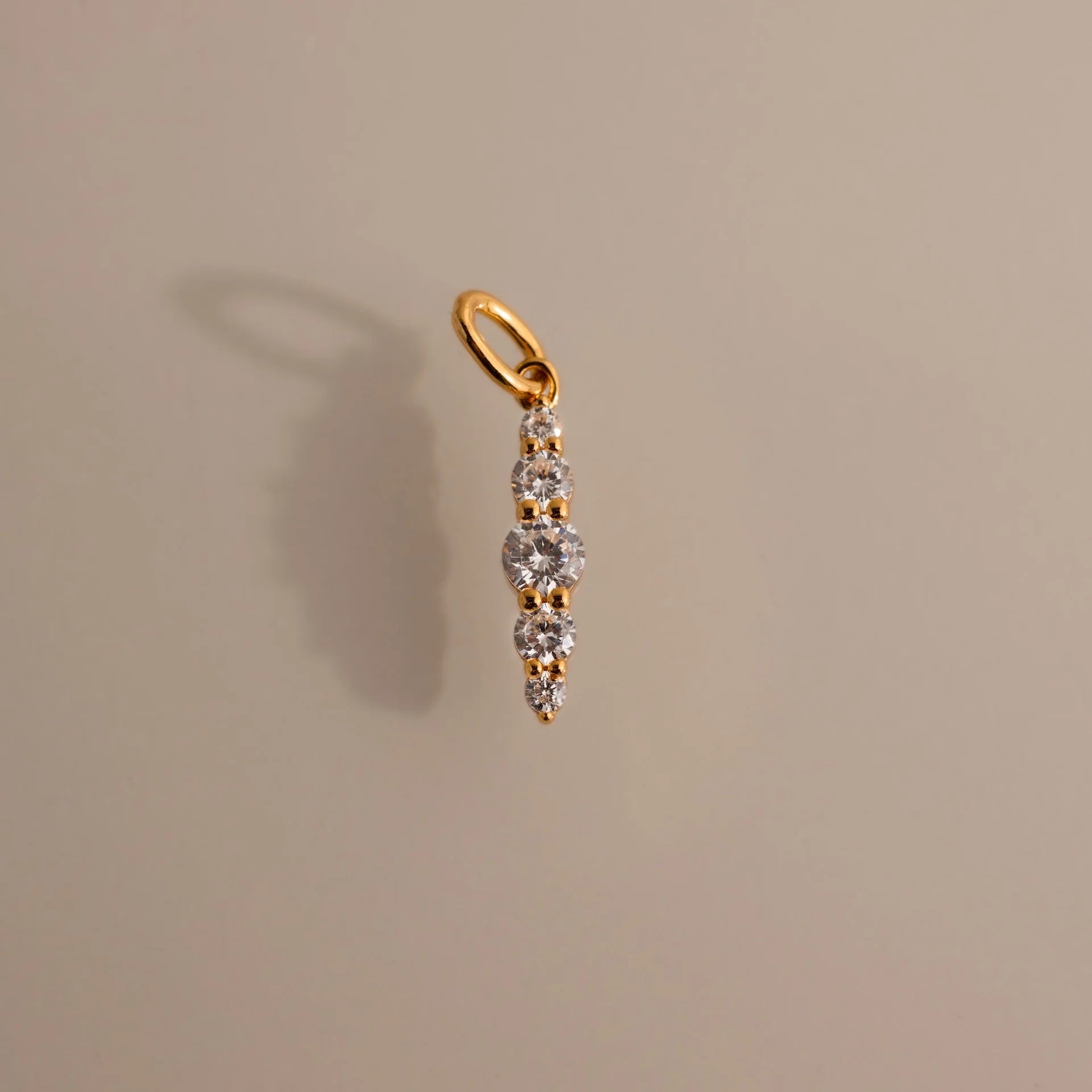 Diamond Ombre Lace Charm Silver 18K Gold Plated