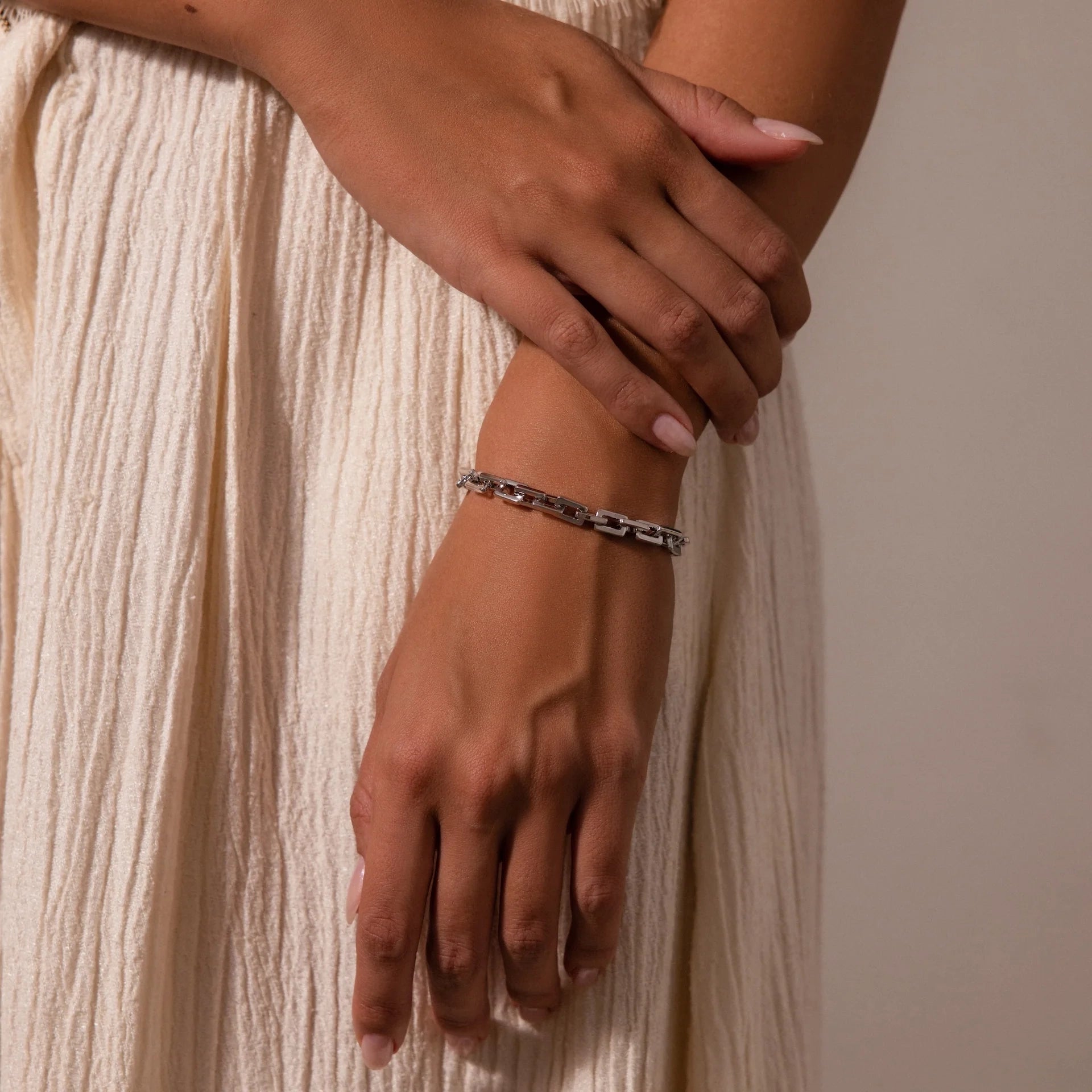 Eternal Link Bracelet Silver 18K Gold Plated