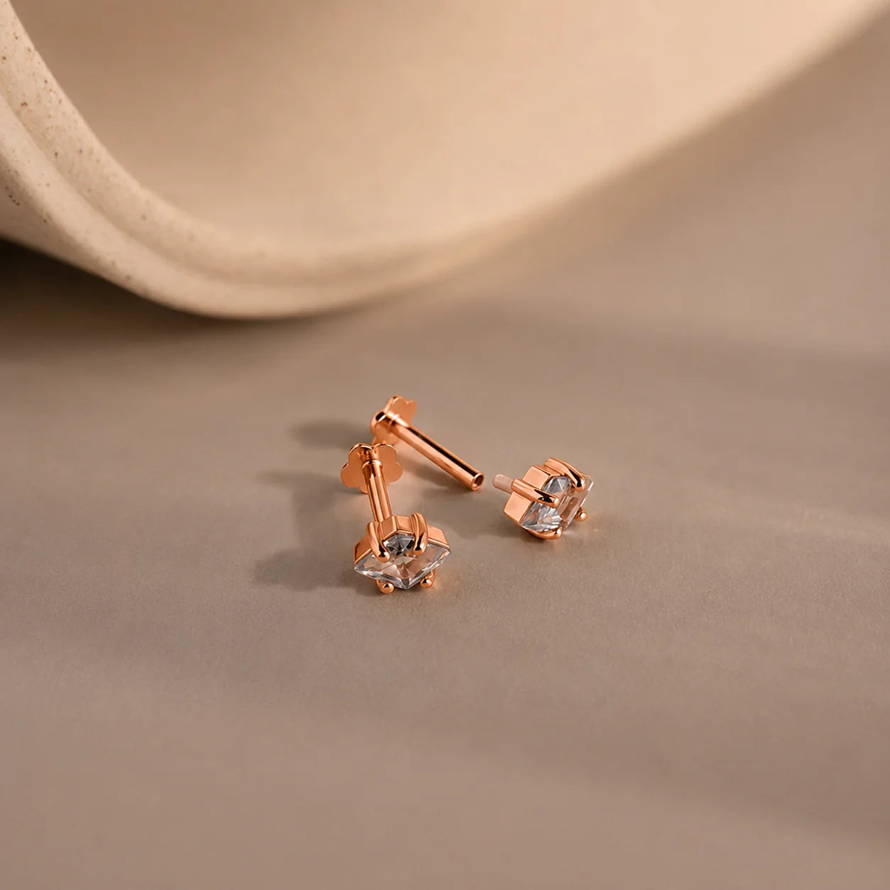 Twilight Rhombus Alexandrite Studs