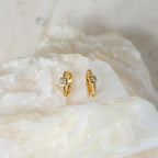 Diamond Willow Huggies Silver 18K Gold Plated