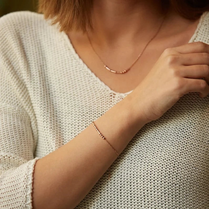 Personalized Morse Code Bracelet