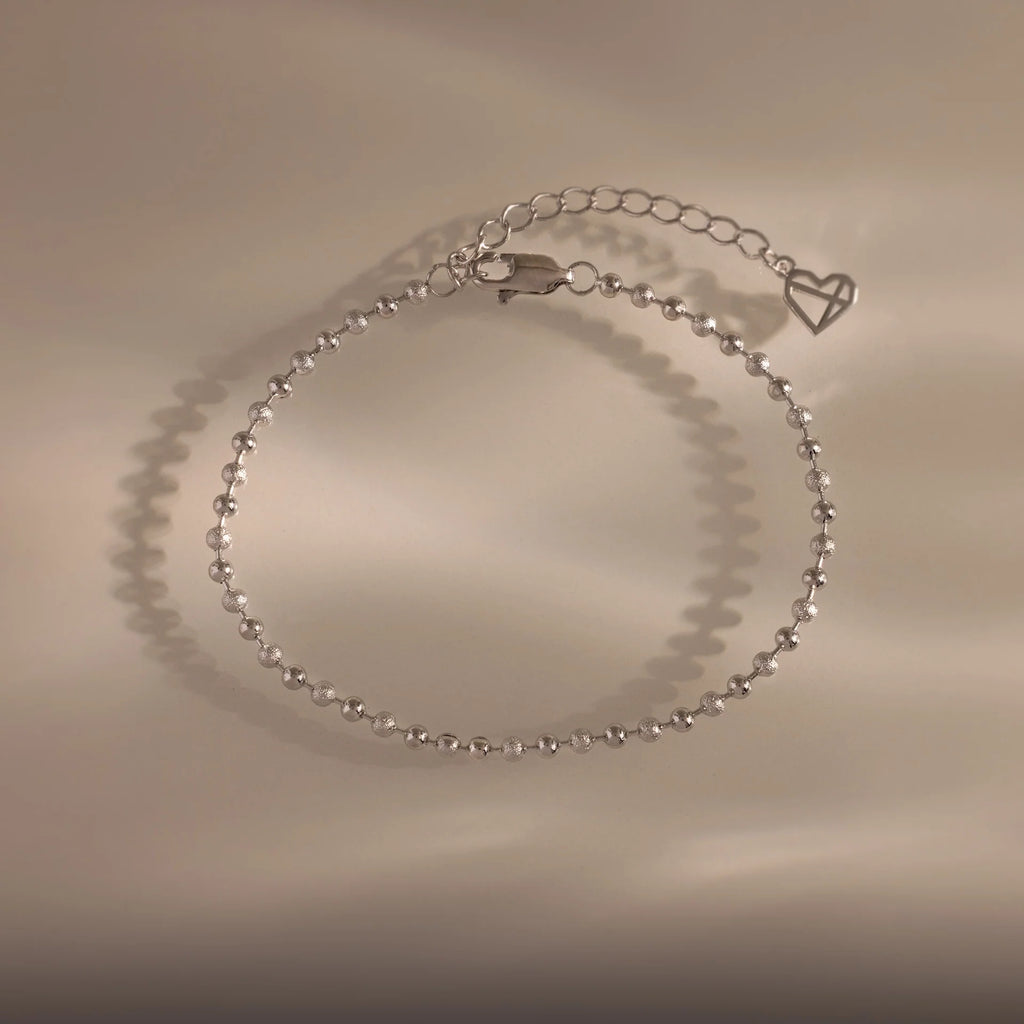 Dune Beaded Bracelet Silver 18K Gold Plated