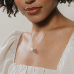 Ariel Pearl Necklace Silver 18K Gold Plated