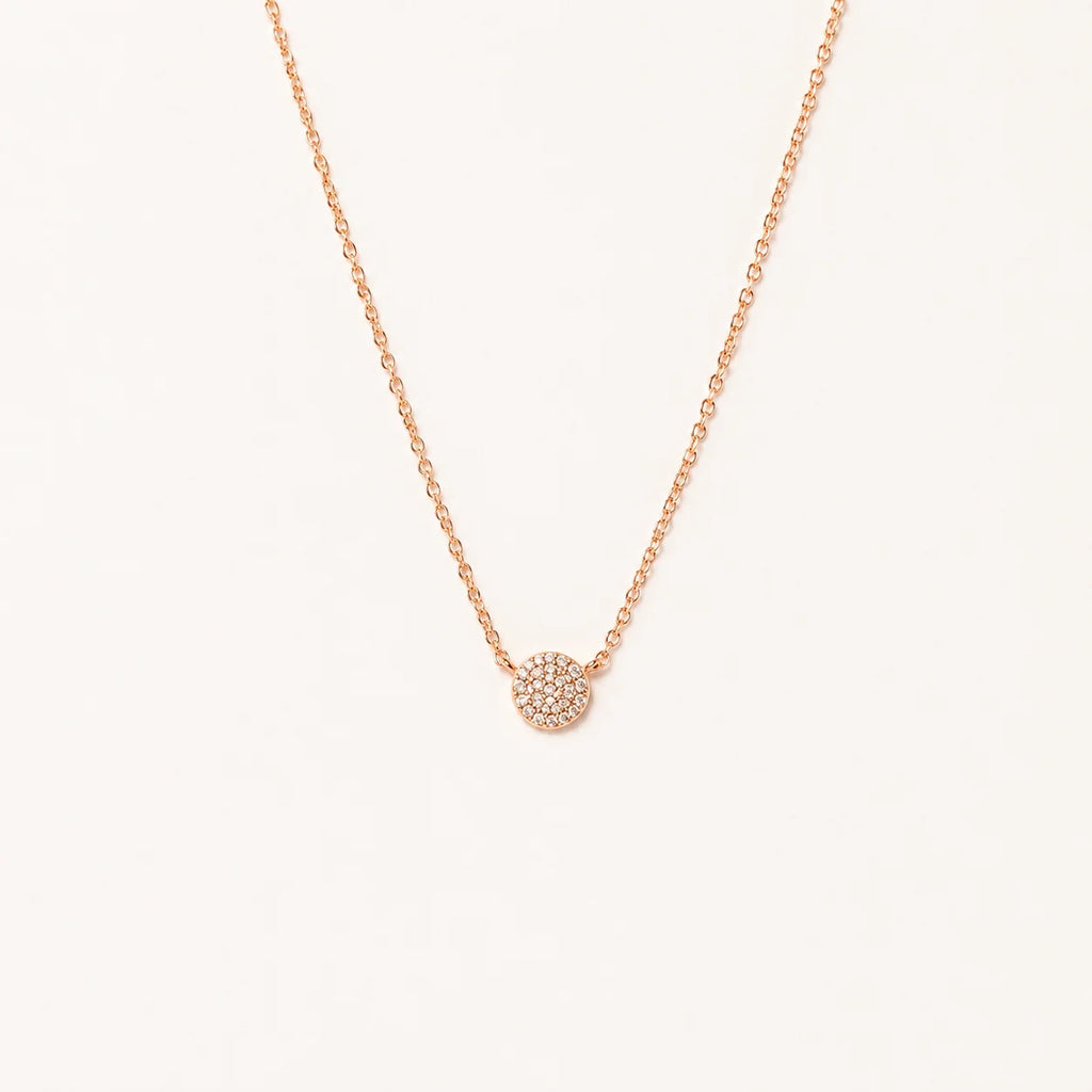 Pave Round Necklace