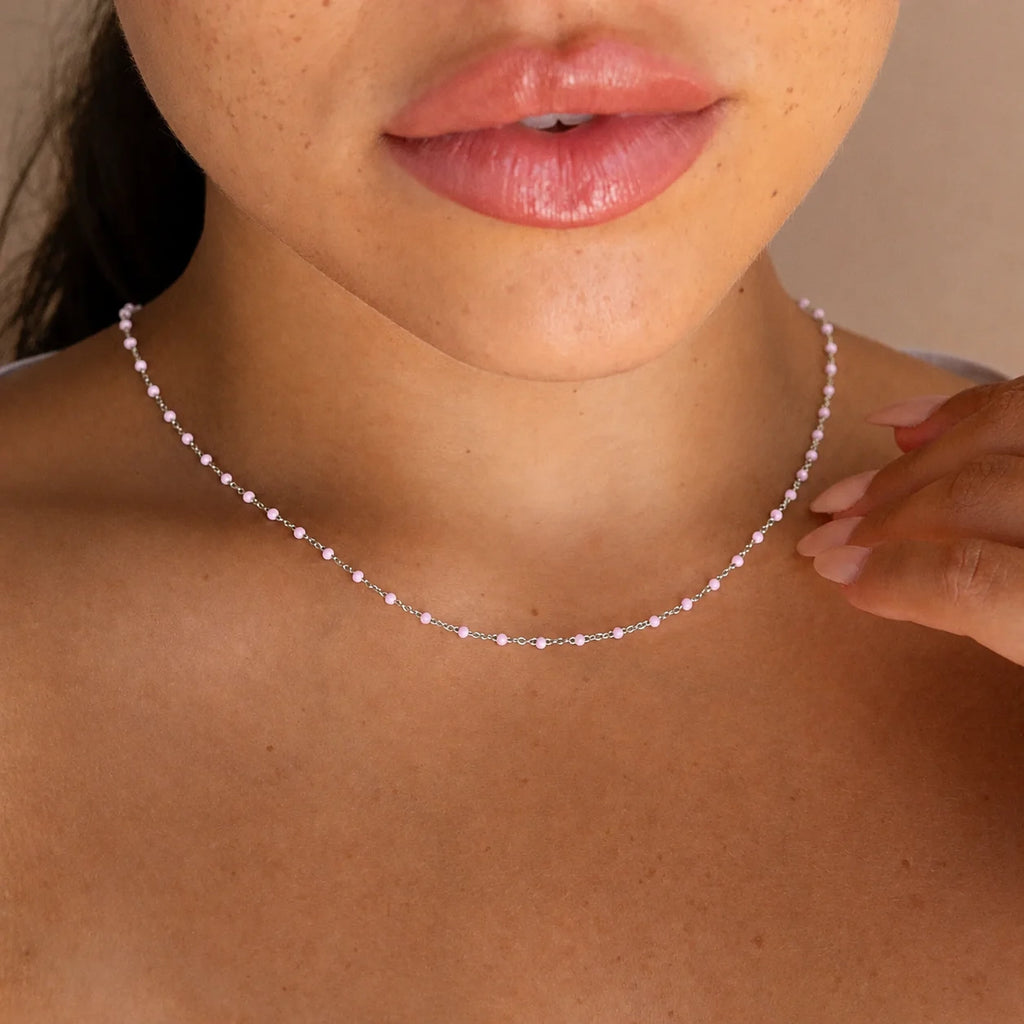 Pink Station Necklace