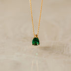 Ophelia Birthstone Necklace Silver 18K Gold Plated