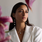 Pearl Cuff Choker Necklace Silver 18K Gold Plated