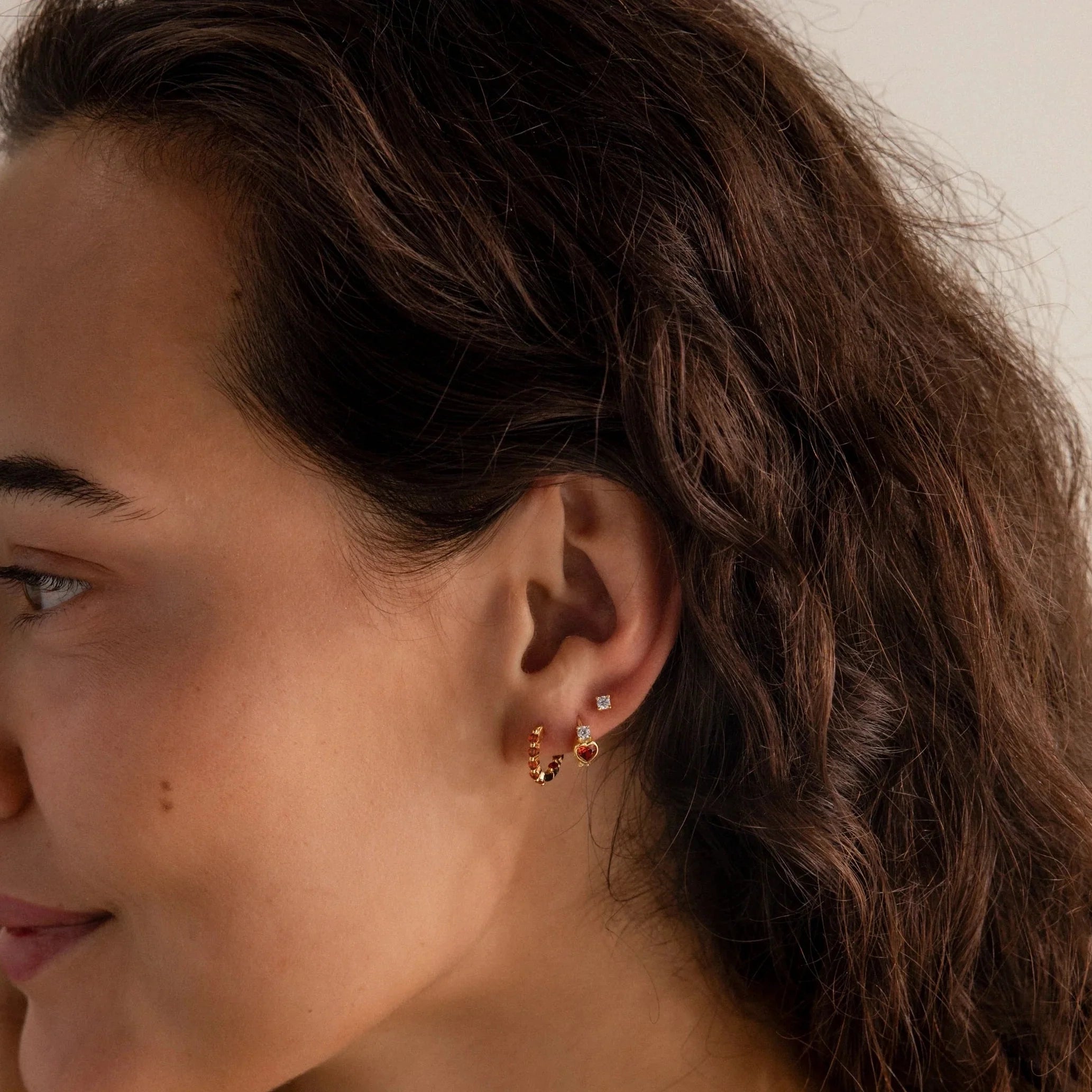 Luna Amethyst Hoops