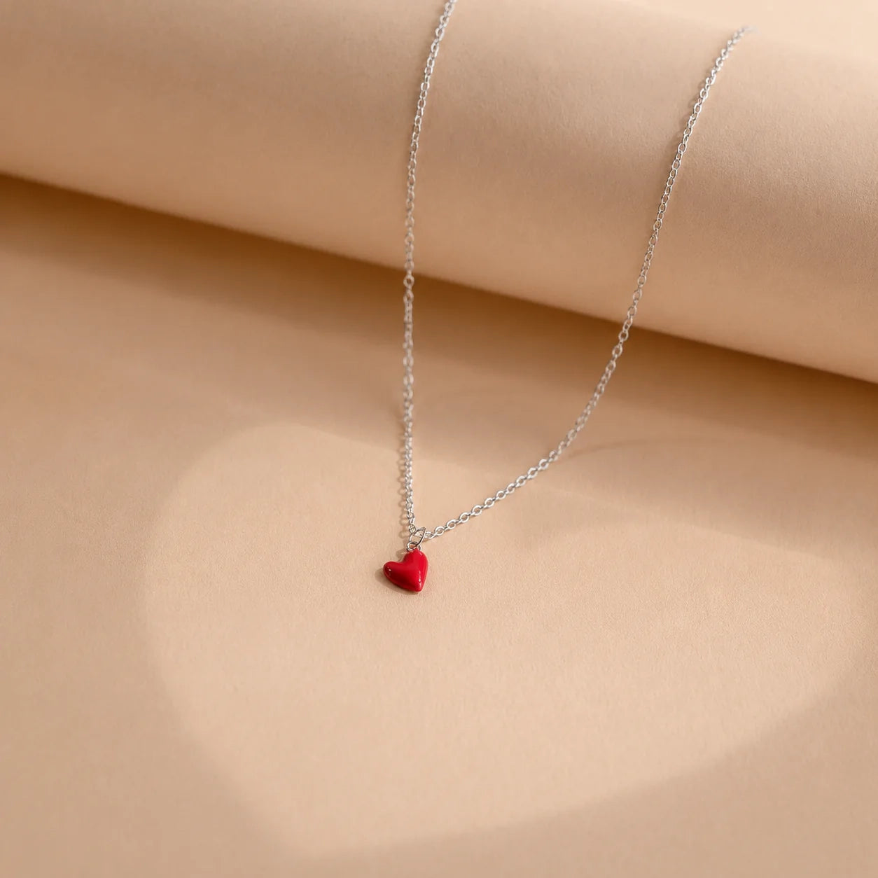 Little Red Heart Necklace