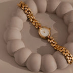 Cherry Blossom Timepiece Silver 18K Gold Plated