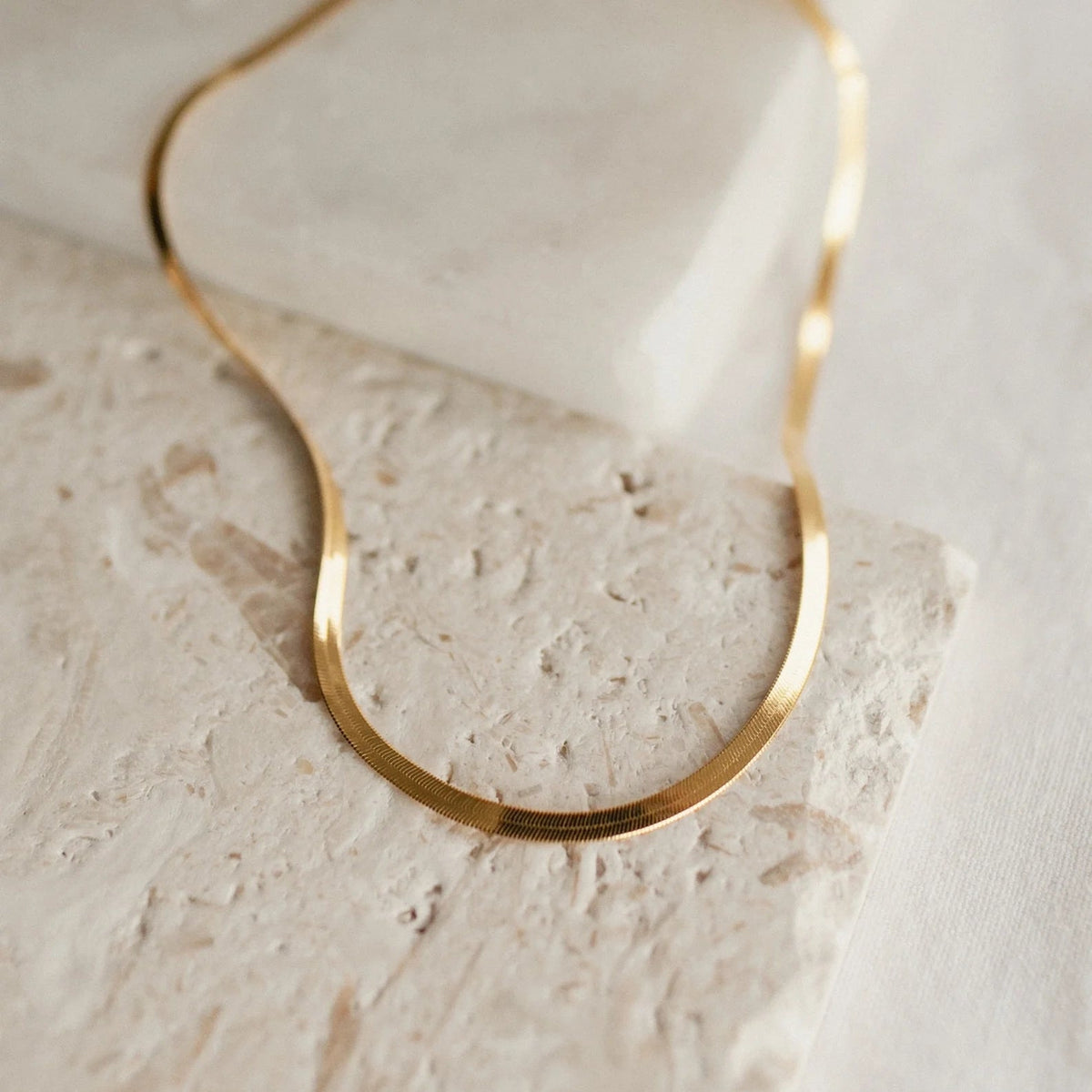 Alice Thin Snake Chain Silver 18K Gold Plated
