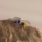 Toi et Moi Ring Silver 18K Gold Plated