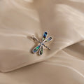 Marquise Dragonfly Charm Silver 18K Gold Plated