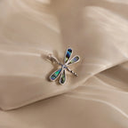 Marquise Dragonfly Charm Silver 18K Gold Plated