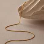 Woven Chain Necklace  Silver 18K Gold Plated