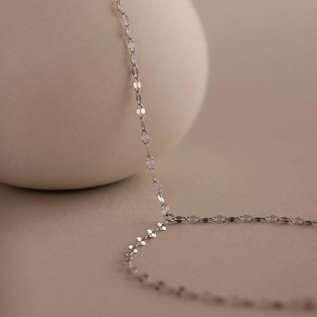 Sparkle Hand Chain Bracelet Silver 18K Gold Plated