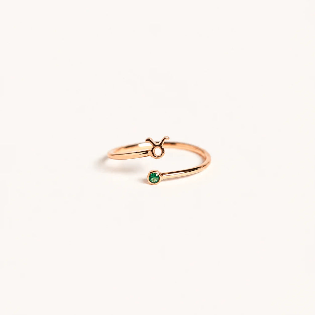 Zodiac Birthstone Ring