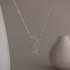 Kids Drawing Necklace Silver 18K Gold Plated