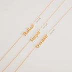 Maine Kid's Name Necklace Silver 18K Gold Plated