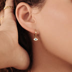 Iris Huggies Silver 18K Gold Plated