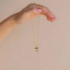 Taylor Heart Paperclip Necklace Silver 18K Gold Plated