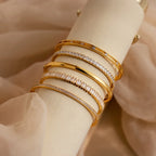 Princess Diamond Tennis Bracelet Silver 18K Gold Plated