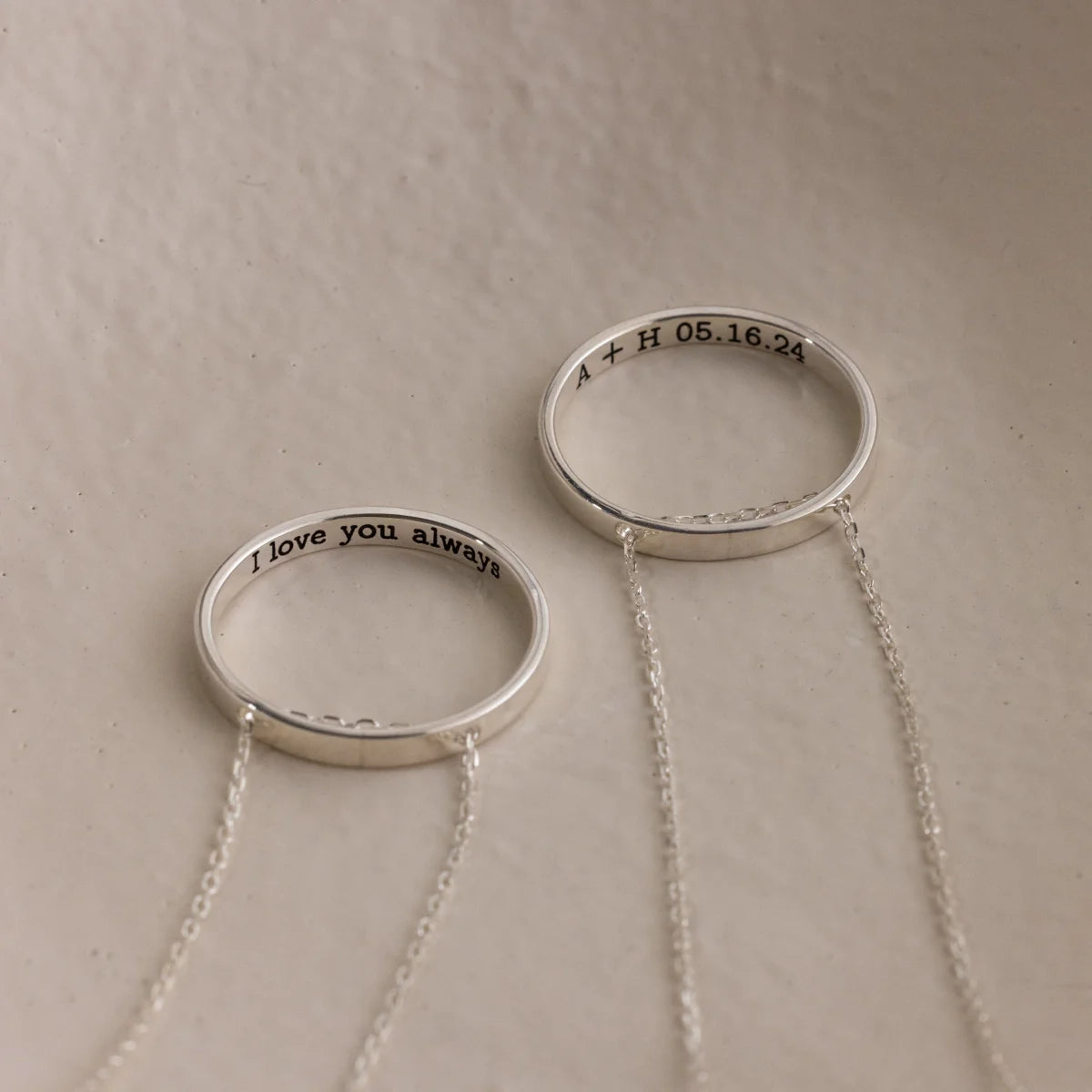 Inner Circle Necklace Silver 18K Gold Plated