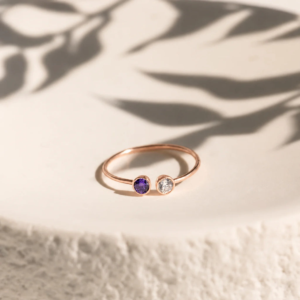 Dual Birthstone Ring