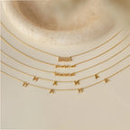 Mama Script Necklace Silver 18K Gold Plated